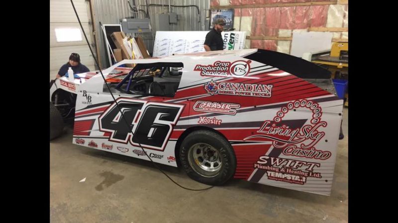 Sponsored racecar